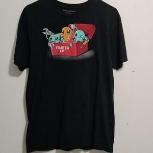 Teeturtle pokemon starter kit tee shirt size M